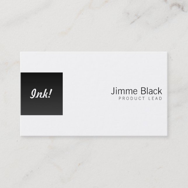 Tarjeta De Visita Black Box dejó uno (Anverso)