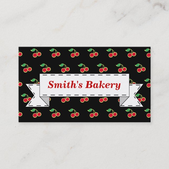 Tarjeta de visita Black Cherry (Anverso)