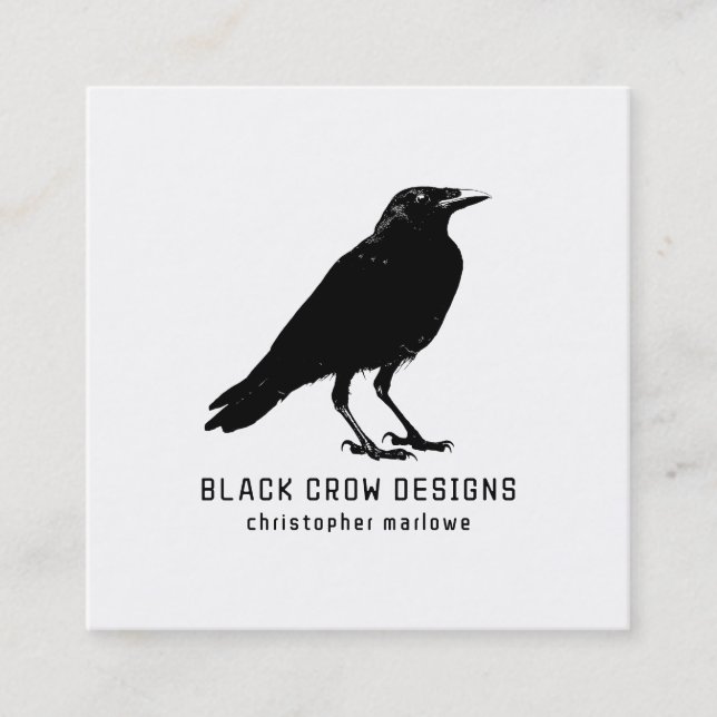 Tarjeta de visita Black Crow (Anverso)