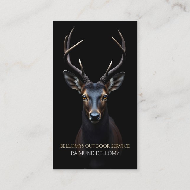 Tarjeta De Visita Black Deer Business Card (Anverso)