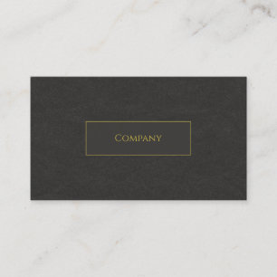 Tarjeta De Visita Black Faux Business Card