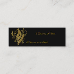 Tarjeta de visita Black Gold Flinny Skinny