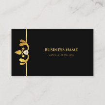Tarjeta de visita Black Gold Metalizado Pearl de m