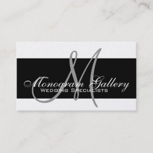 Tarjeta De Visita Black Gold Monogram Professional Business Cards