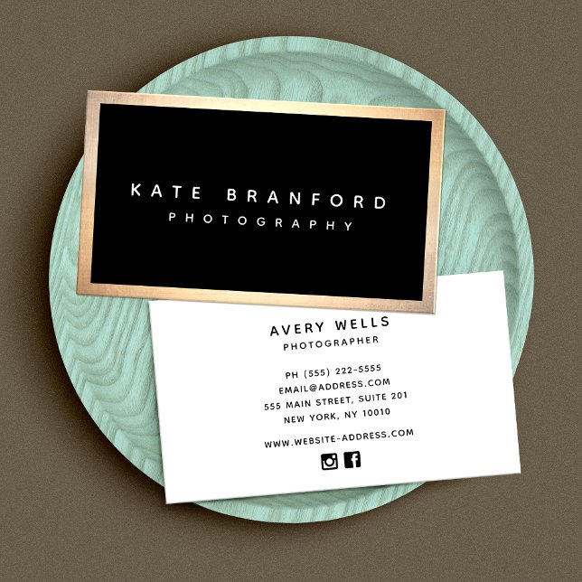 Tarjeta De Visita Black Gold Professional Business Card (Subido por el creador)