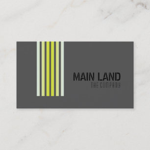 Tarjeta De Visita Black Gray Striped Moderno Simple Profesional