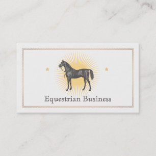 Tarjeta De Visita Black Horse Business Card