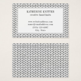 Tarjeta de visita BLACK LINE KNIT Oceana