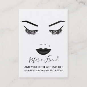 Tarjeta De Visita Black Lips Makeup Face Lazas Salón De Remisión De
