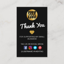 Black Minimal Business Gracias Por Pedir Insertar