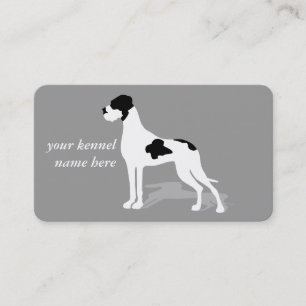 Tarjeta De Visita Black Piebald Great Danes