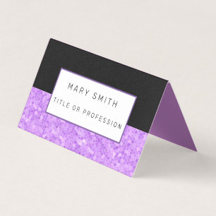 Tarjeta De Visita Black Purple de vidrio manchado