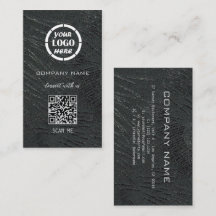 Black Silver Professional Design Código QR moderno