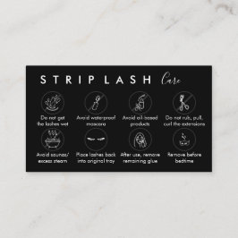 Tarjeta De Visita Black Strip Lash Afcare