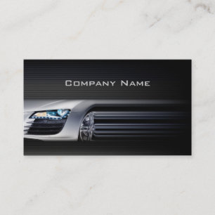 Tarjeta De Visita Black Stylish Automotive Business Card