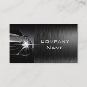 Tarjeta De Visita Black Stylish Automotive Business Card