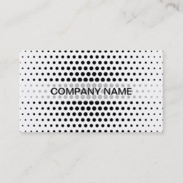 Tarjeta De Visita Black Techno Dots Modern
