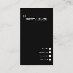 Tarjeta De Visita Black&white elegante, minimalistic II de la