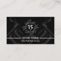 Black White Minimal Modern Tattoo Studio