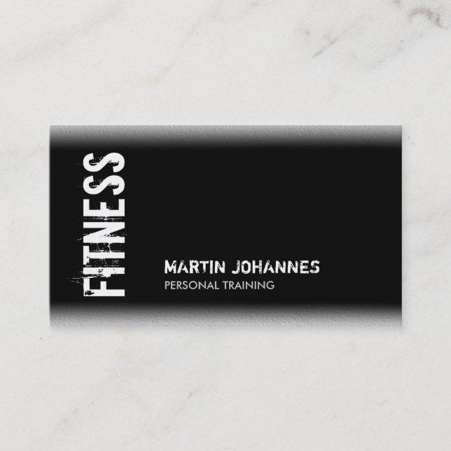 Tarjeta De Visita Black White Modern Business Card (Anverso)