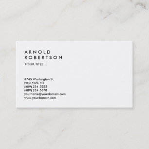 Tarjeta De Visita Black White Modern Professional Business Card