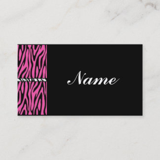 Tarjeta De Visita Black Zebra Business Card