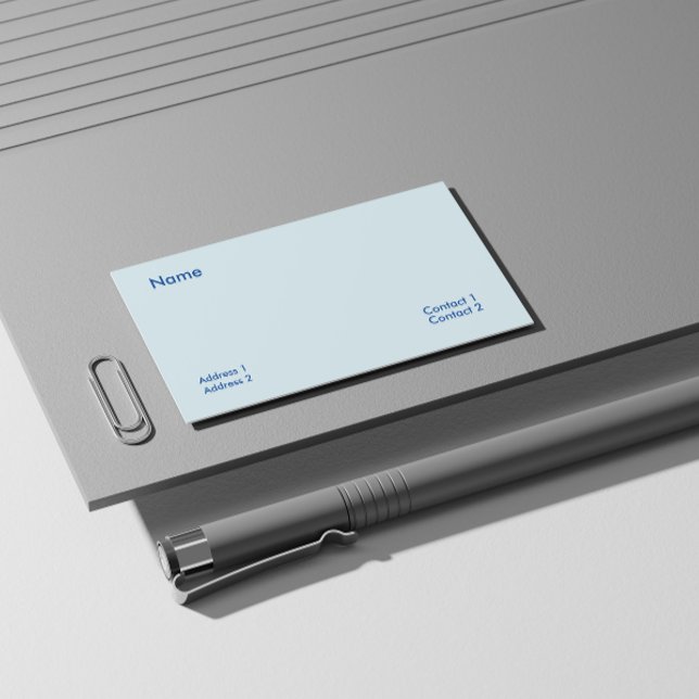 Tarjeta de visita blanca azureica (Subido por el creador)