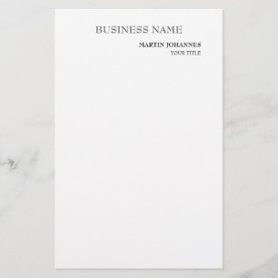 Tarjeta de visita blanca chic profesional estética