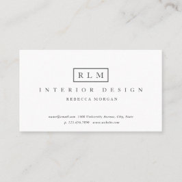 Tarjeta de visita blanca elegante profesional