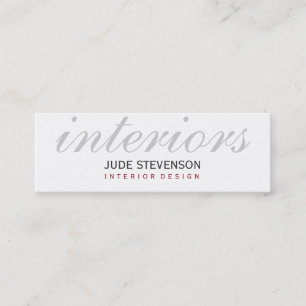 Tarjeta de visita blanca llana linda del