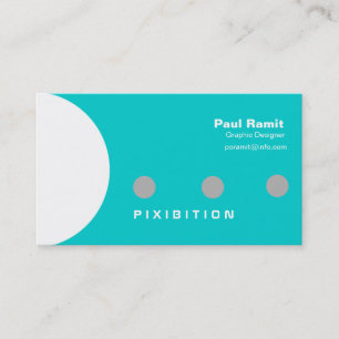 Tarjeta de visita blanca y gris azul del punto