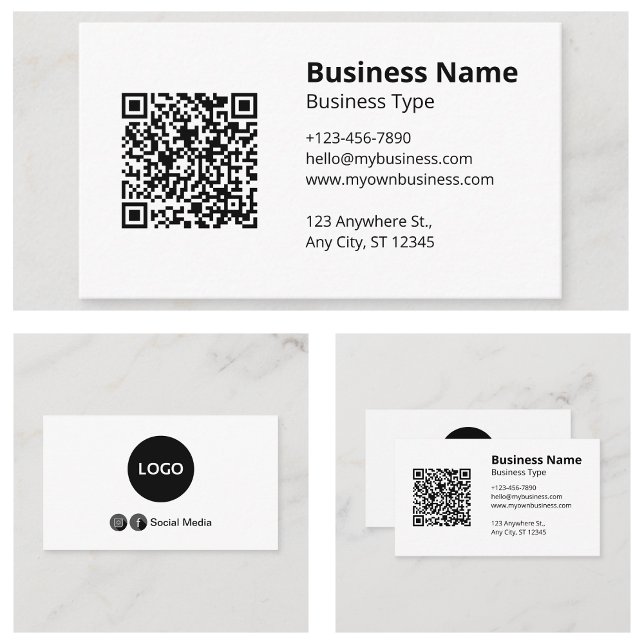 Tarjeta De Visita Blanco claro (Plain White Business Cards)