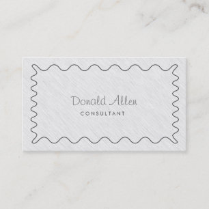 Tarjeta De Visita Blanco claro profesional Elegante Moderno Simple