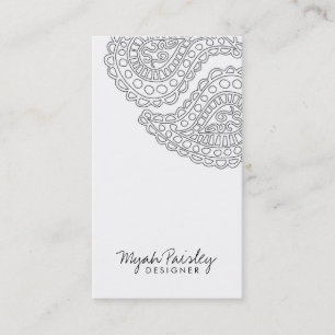 Tarjeta De Visita Blanco de 311 Myah Paisley