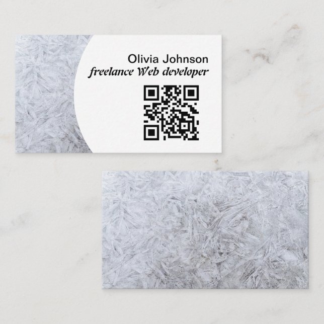 Tarjeta De Visita Blanco independiente de nómadas digitales Minimali (Anverso / Reverso)