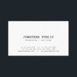 Tarjeta De Visita Blanco limpio del vintage del diseño gráfico del<br><div class="desc">Tarjeta de visita de moda llana blanca del vintage limpio del diseño gráfico del aspecto clásico. Perfeccione para los agentes inmobiliarios,  contables,  agentes inmobiliarios,  agentes,  abogados,  abogados,  médicos,  profesionales corporativos,  estilistas,  arquitectos,  ingenieros,  directores,  encargados,  consultores,  diseñadores,  profesores,  músicos,  todas las profesiones.</div>