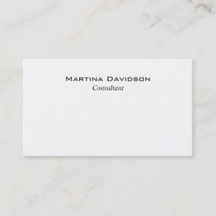 Tarjeta De Visita Blanco negro sencillo creativo