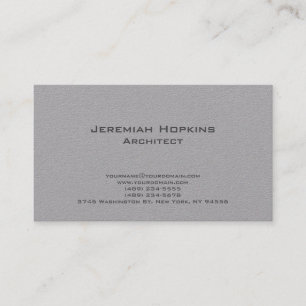 Tarjeta De Visita Blanco negro simple arquitecto de platos Premium G