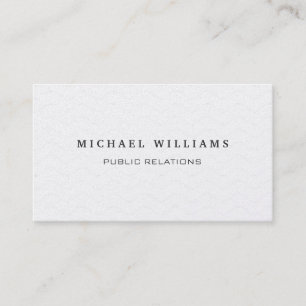 TARJETA DE VISITA BLANCO PERLA CREMA ELEGANTE CLASICO PROFESIONAL