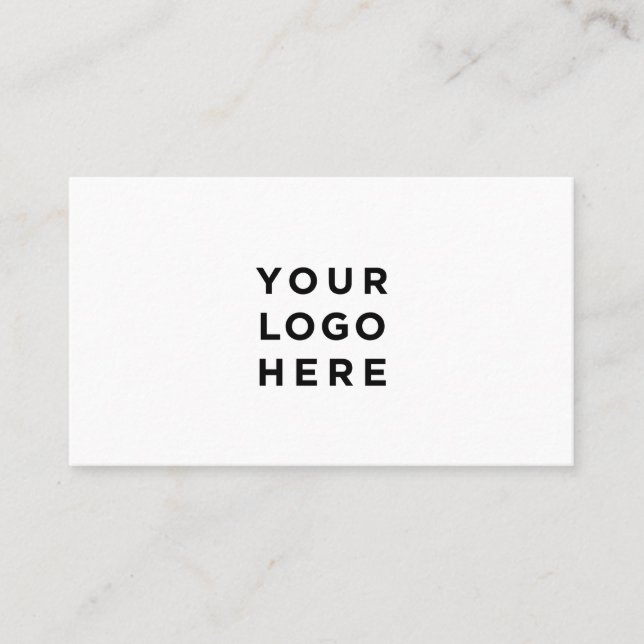 Tarjeta De Visita Blanco profesional simple (Anverso)