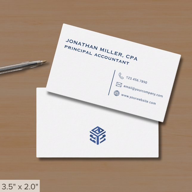 Tarjeta De Visita Blanco profesional simple (Subido por el creador)
