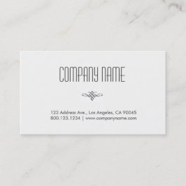 Tarjeta De Visita Blanco profesional y mínimo