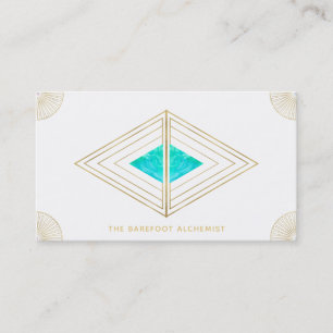 Tarjeta De Visita Blanco   sagrado de la alquimia de la geometría d