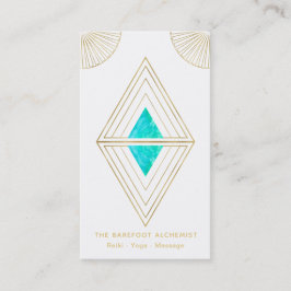 Tarjeta De Visita Blanco sagrado de la geometría de la alquimia de