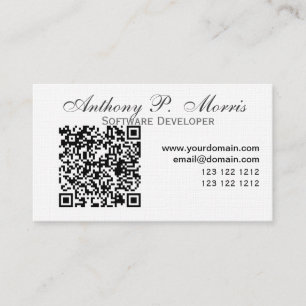 Tarjeta De Visita Blanco simple mínimo de la súplica de la