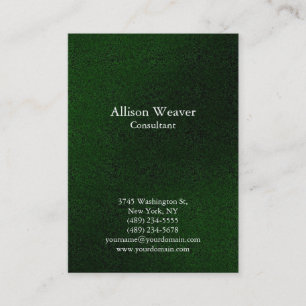Tarjeta De Visita Blanco verde claro profesional único