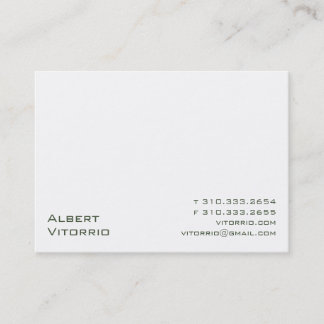 Tarjeta De Visita Blanco XI