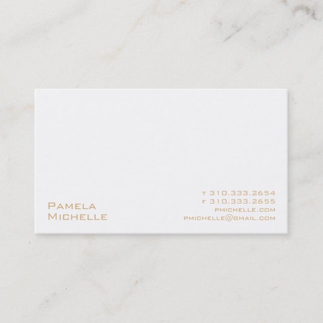 Tarjeta De Visita Blanco XXMi (Anverso)