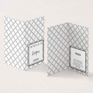 Tarjeta De Visita Blanco y Negro