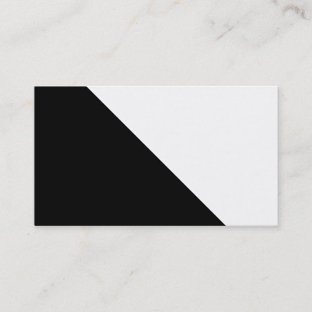 Tarjeta De Visita Blanco y negro (Anverso)